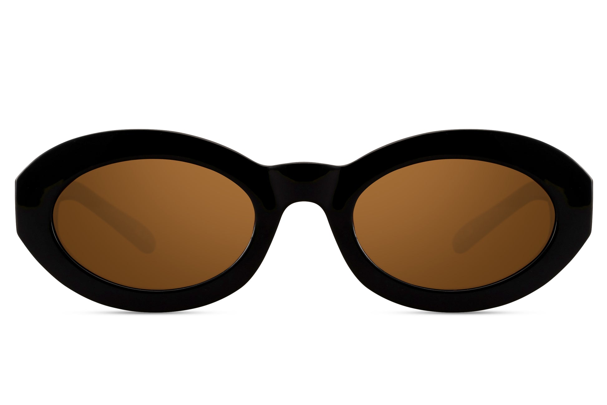 Geometric bold oval sunglasses for women with dark tortoiseshell recycled frame and amber brown polycarbonate lens – vintage-inspired chunky retro shades for everyday wear and summer holidays, Sunglass Station free shipping UK and Europe