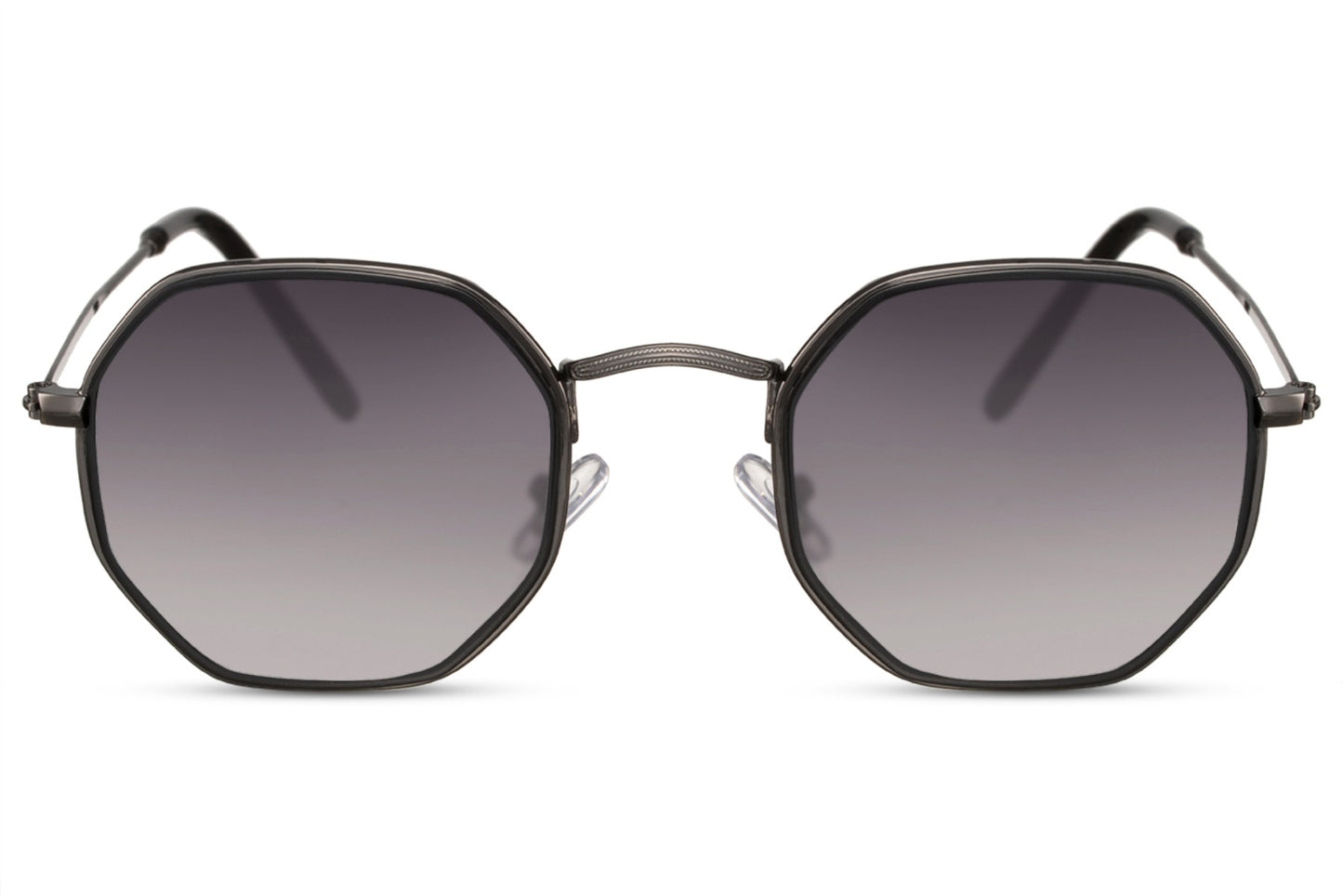 Athens geometric round sunglasses black slim metal polycarbonate frame UV400 protection compact travel-friendly unisex retro eyewear free UK Europe delivery Sunglass Station