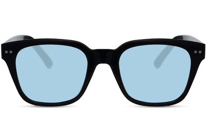 blue tinted tinted in wayfarer provides 100% uv400 protection 