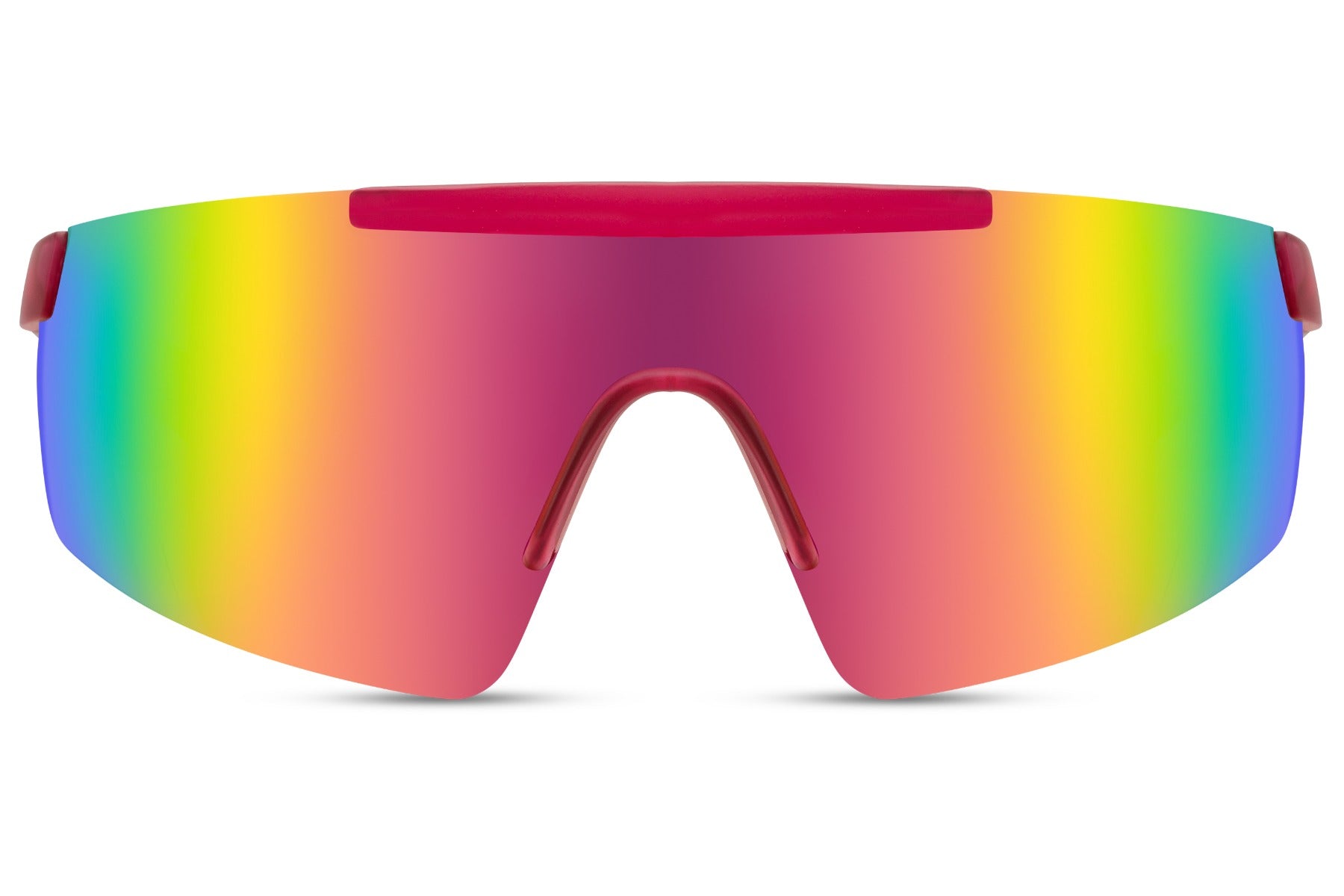sports shades with gradient mirrored lens