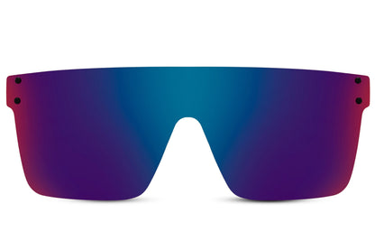 gradient mirrored sunglasses with uv400 protection