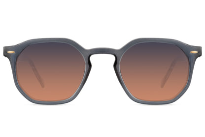 Greece geometric round sunglasses tortoiseshell brown recycled polyester frame warm brown mauve gradient lens UV400 protection men women elegant sustainable retro summer holiday city brunch free UK Europe delivery Sunglass Station