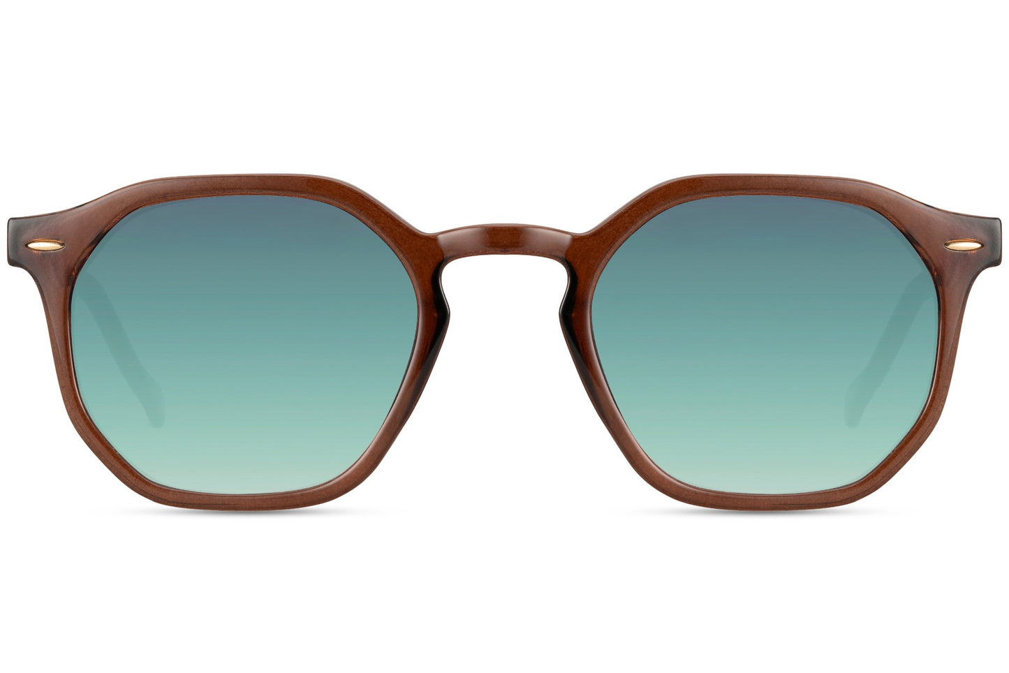 Greece geometric round sunglasses tortoiseshell recycled RPC polyester frame teal green lens UV400 protection men women sustainable eco-friendly retro summer festival city free UK Europe delivery Sunglass Station