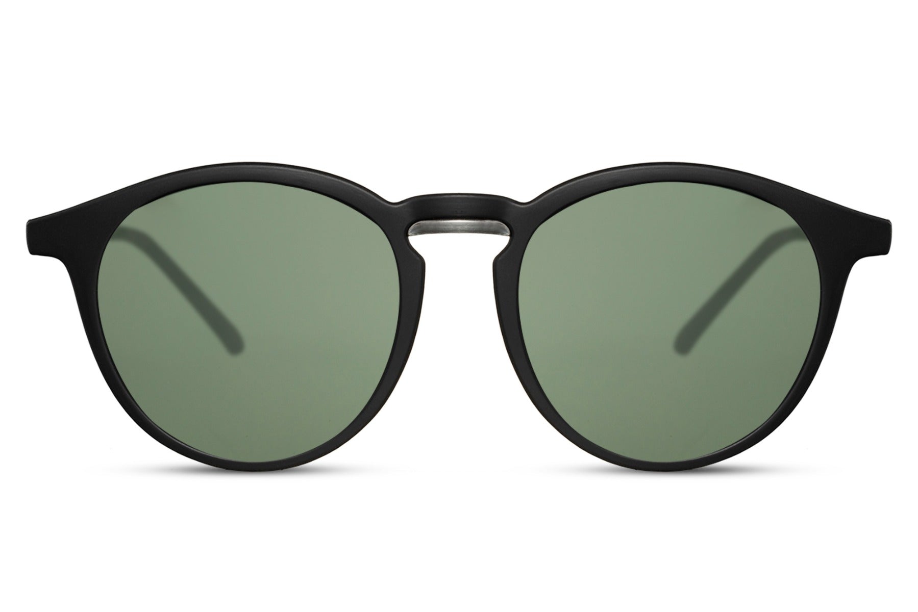 Greece round sunglasses black polycarbonate frame green lens 100% UV400 protection men women bold retro Mediterranean Greek inspired summer city beach festival outdoor free UK Europe delivery Sunglass Station