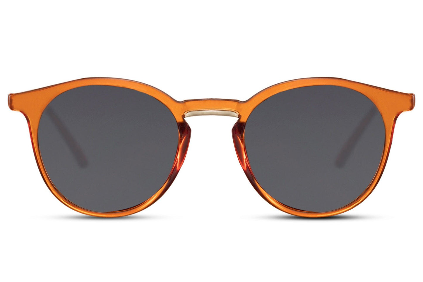 Greece round sunglasses orange polycarbonate frame green lens 100% UV400 protection men women bold vibrant Mediterranean retro summer festival beach city eyewear free UK Europe shipping Sunglass Station