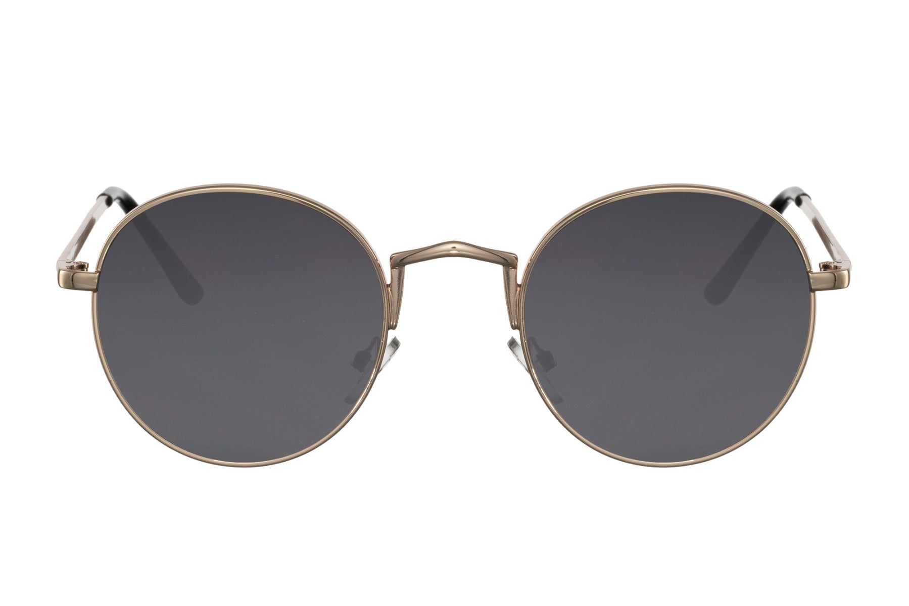 biza metal round festival sunglasses black metal frame smoke lens durable compact 100% UV400 protection men women travel-ready Ibiza summer festival beach city outdoor free UK Europe shipping Sunglass Station