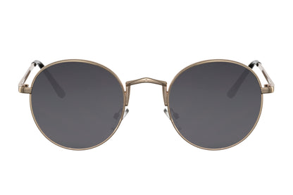 biza metal round festival sunglasses black metal frame smoke lens durable compact 100% UV400 protection men women travel-ready Ibiza summer festival beach city outdoor free UK Europe shipping Sunglass Station