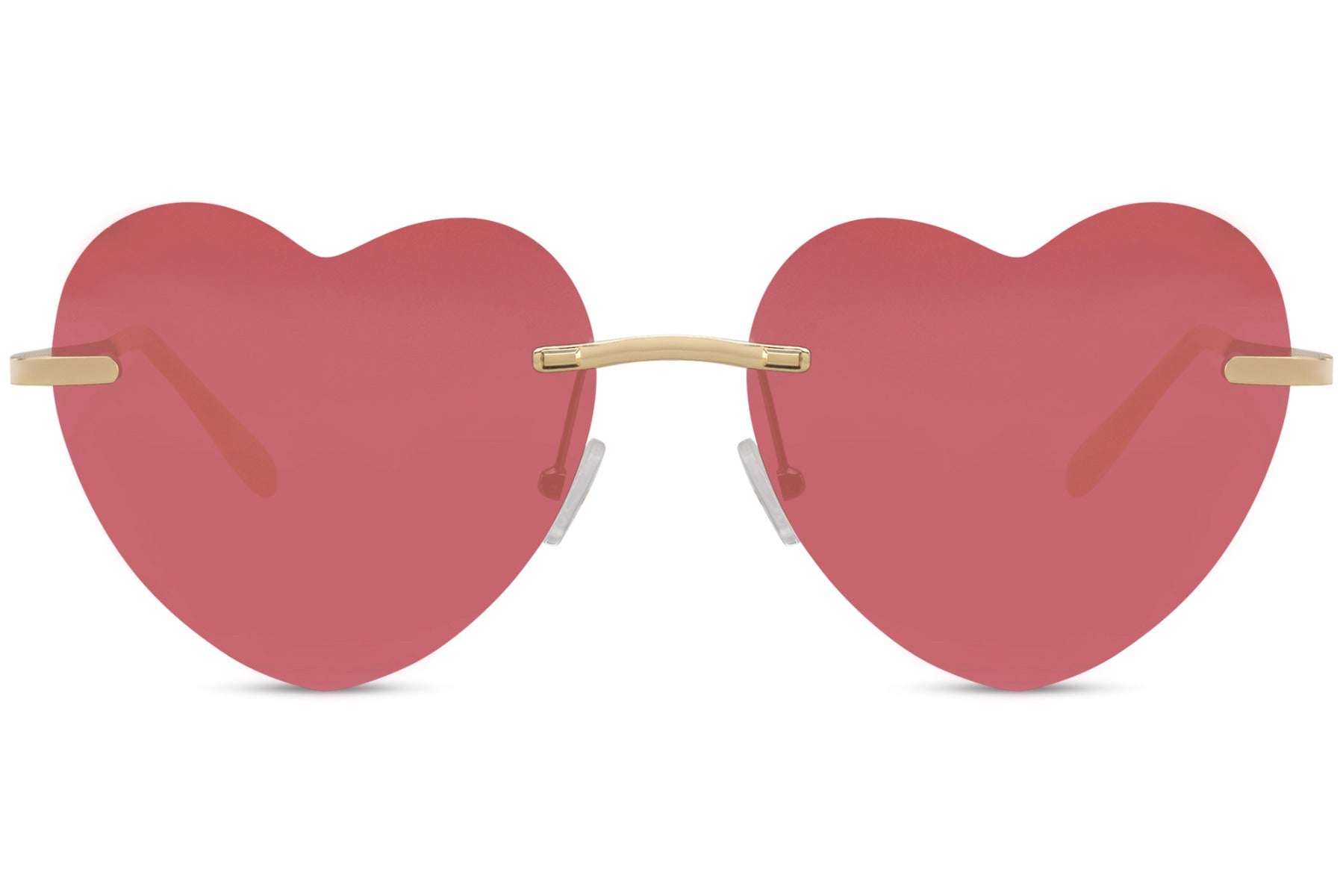 italy love themed heart shape sunglasses