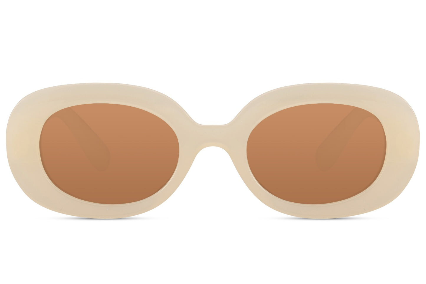 Kids round rectangle sunglasses nude cream polycarbonate frame tinted lens UV400 protection girls durable lightweight stylish summer beach holiday outdoor wear free UK Europe shipping Sunglass Station