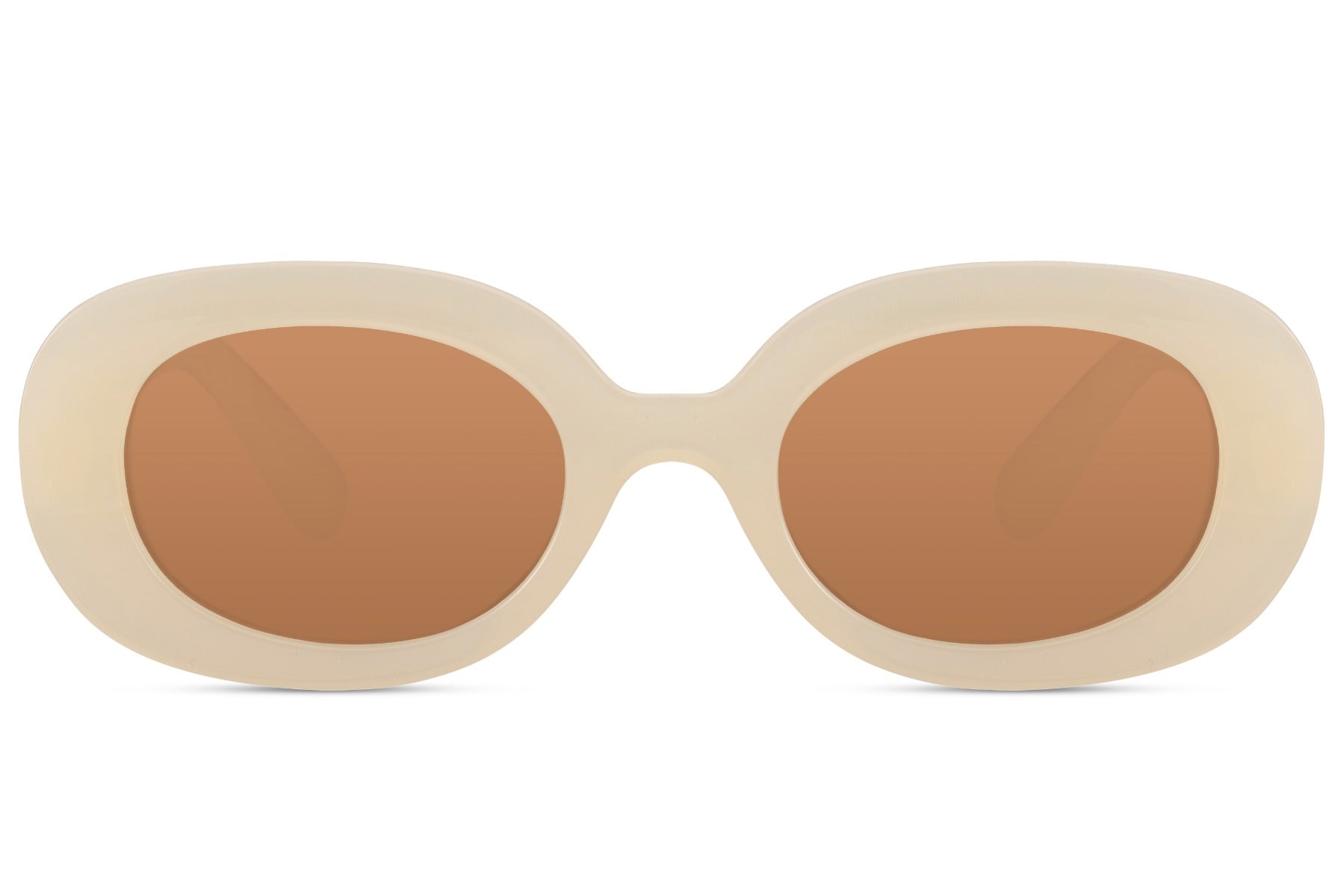 Kids round rectangle sunglasses nude cream polycarbonate frame tinted lens UV400 protection girls durable lightweight stylish summer beach holiday outdoor wear free UK Europe shipping Sunglass Station