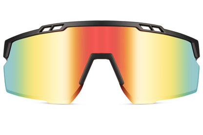 lightweight sunglass with mirrored gradient lens, easy to wear without straining your temples.