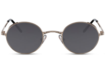 London black round sunglasses matte black slim metal frame lightweight polycarbonate lens 100% UV400 protection men women comfortable all-day city summer outdoor driving beach free UK Europe shipping Sunglass Station