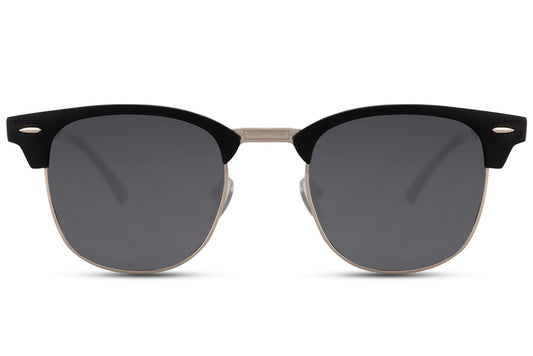 london style clubmaster sunglasses with black lens