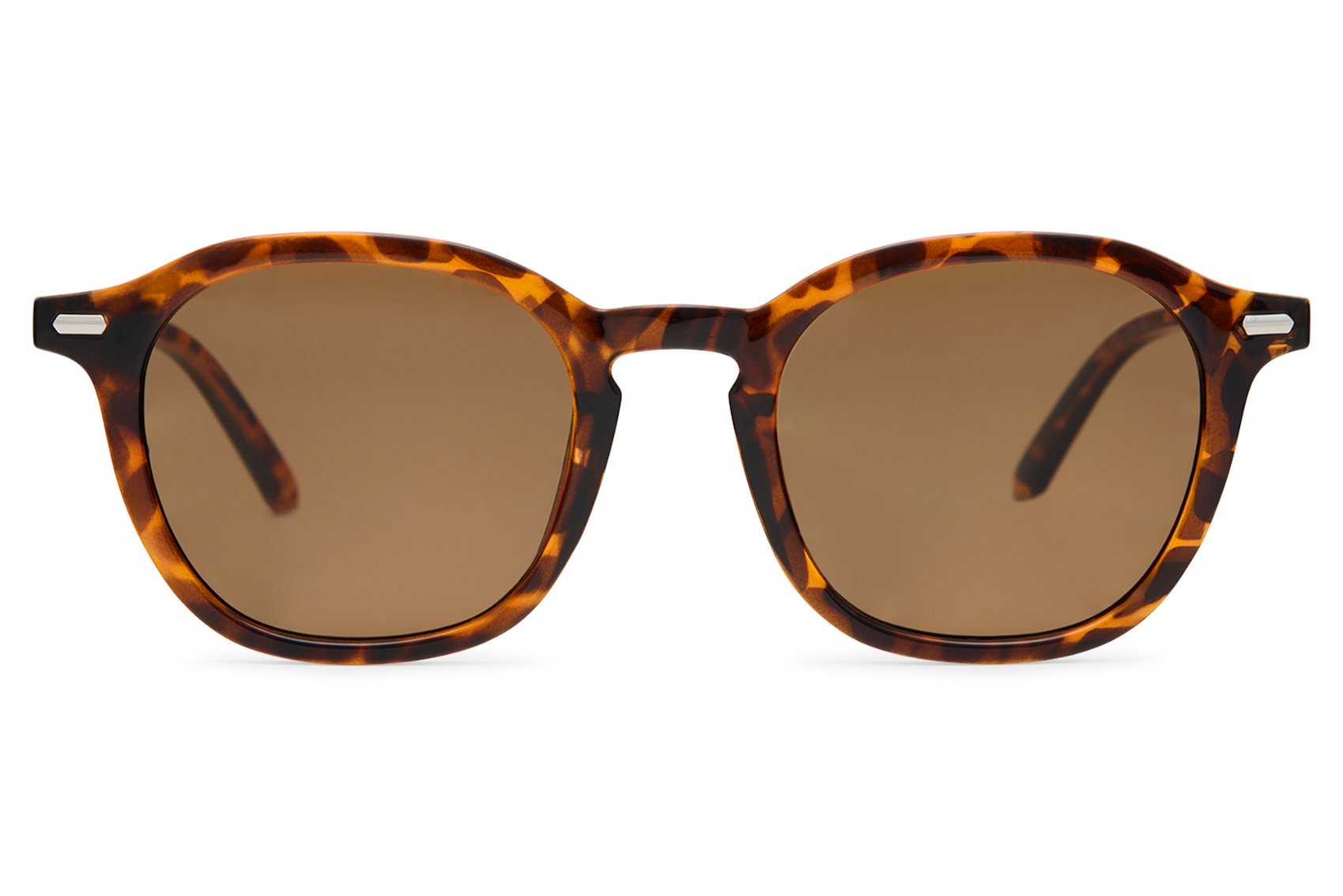 London round sunglasses tortoiseshell slim polycarbonate frame dark brown lens lightweight UV400 protection comfortable all-day city summer wear men women free UK Europe delivery Sunglass Station