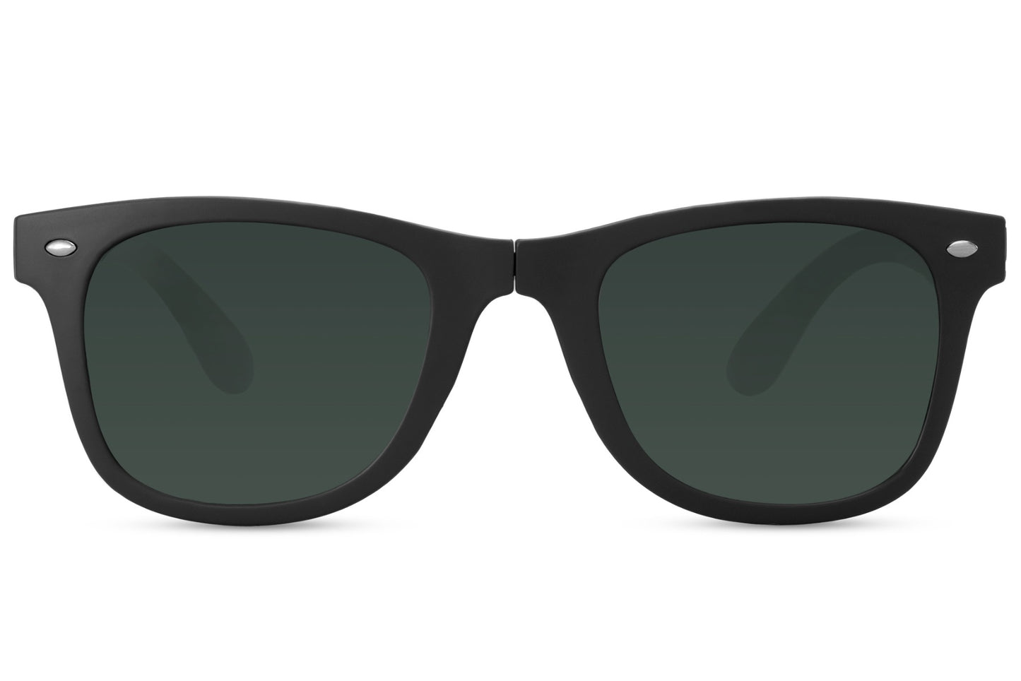 matte black frame wayfarer sunglass for men, easy to carry, lightweight with minimal design