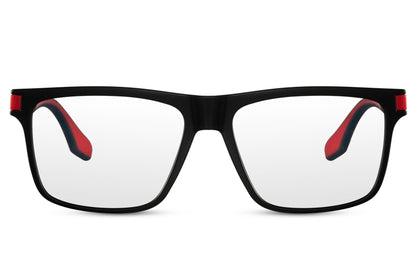 matte black frame wayfarer reading glasses for men and women 