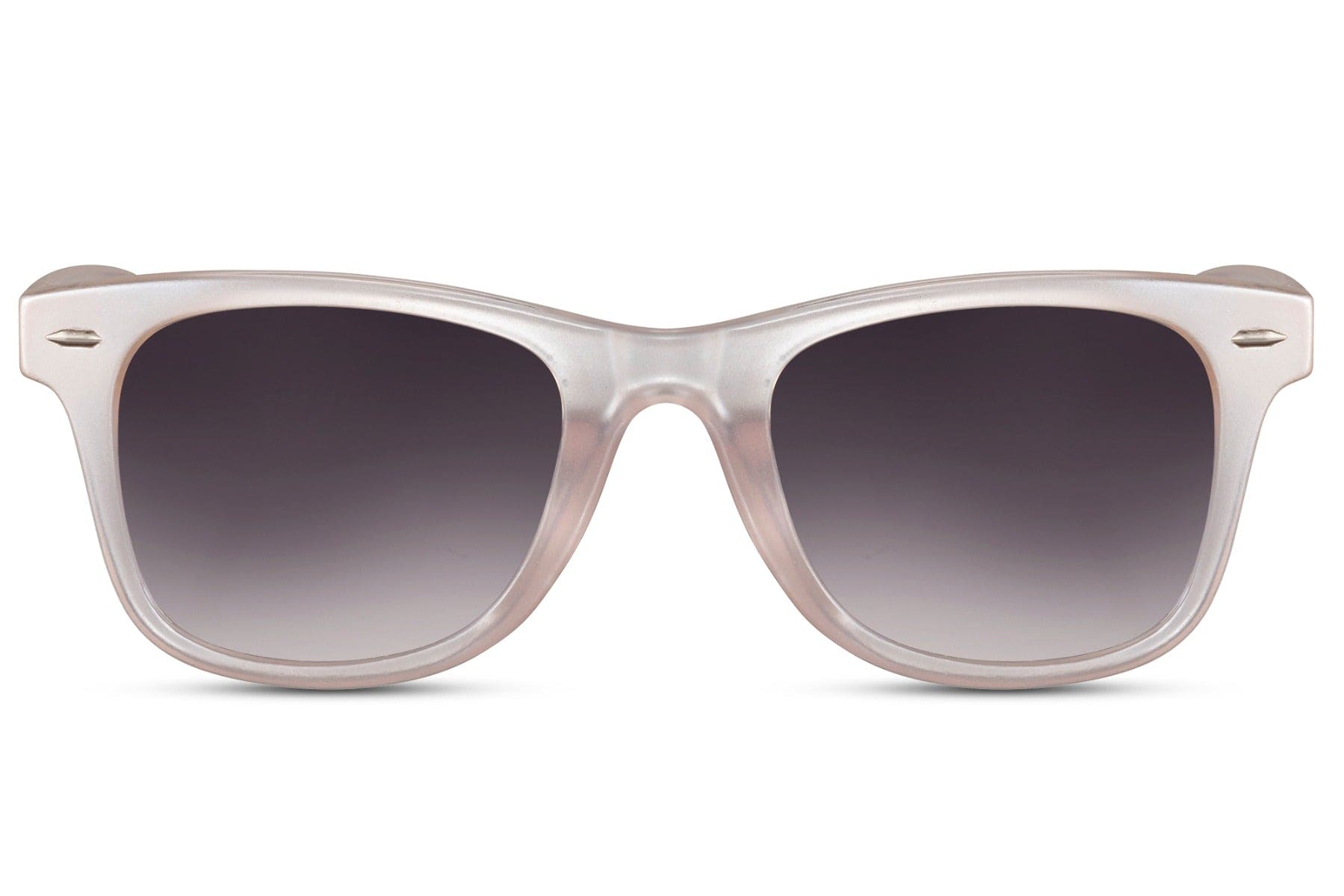 minimal designed translucent frame wayfarer sunglass provides 100% uv protection