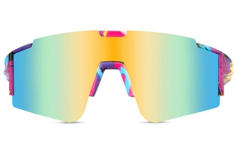 Mirrored Sports Shield Sunglasses