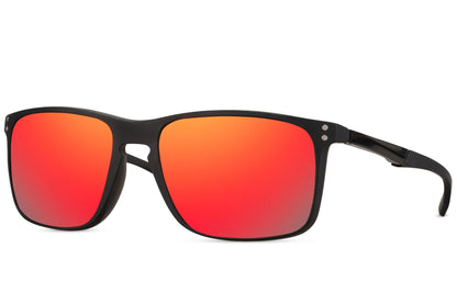 your perfect pair of mirrored wayfarer sunglasses giving you the full sports spirit