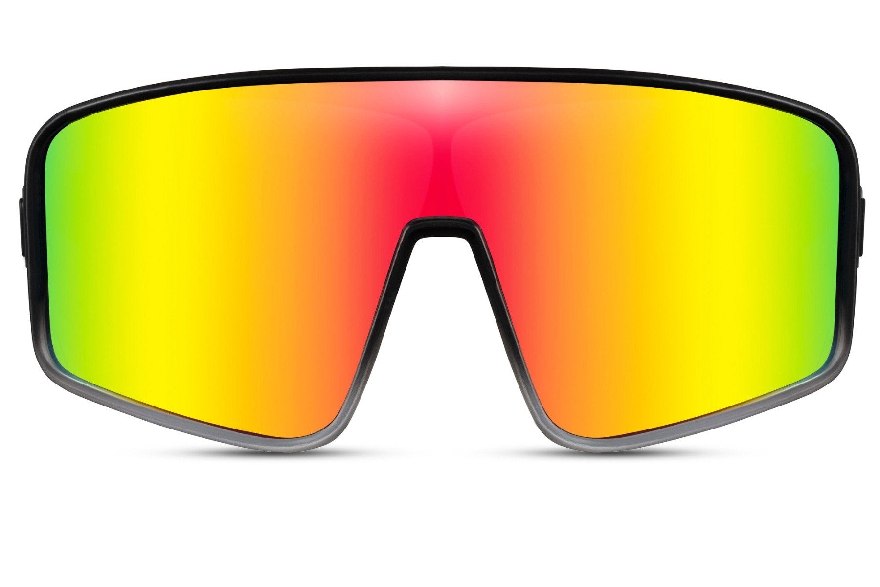 multicolor mirrored lens bold sunglass