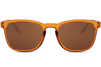 orange lens and orange frame summer sunglasses are perfect for enjoying european beach holidays