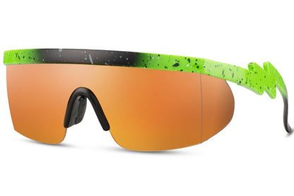 orange oversized sports eyewear y2k style