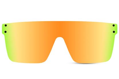 orange sports eyewear for cycling