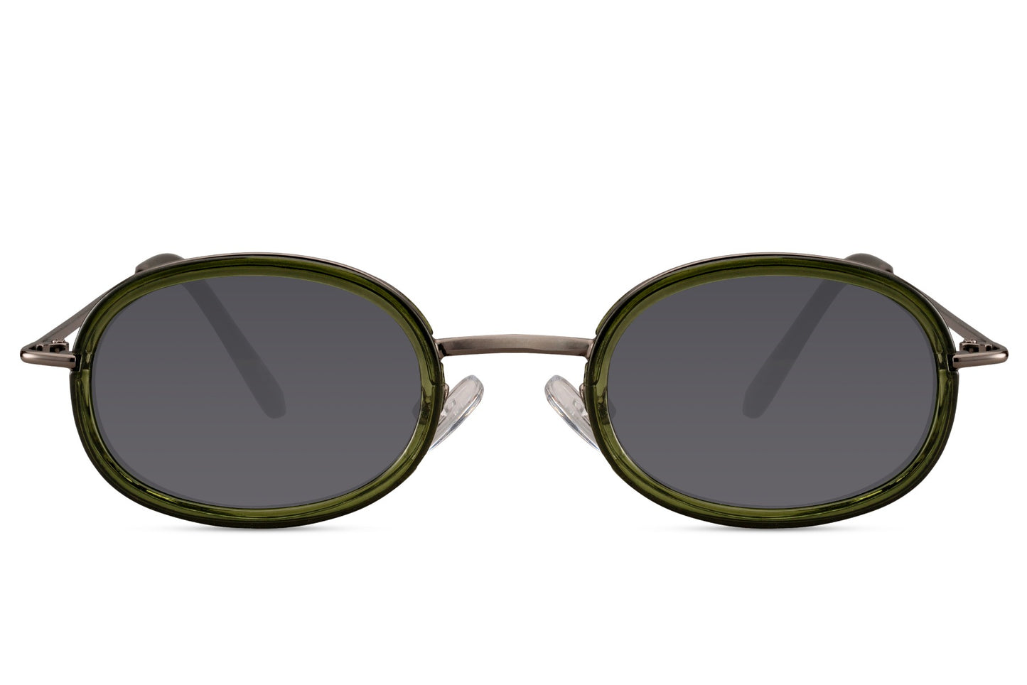 Oval sunglasses for women with leopard print metal frame and black smoke polycarbonate lens – chic classic retro shades for everyday wear and dressier occasions, free delivery UK and Europe from Sunglass Station