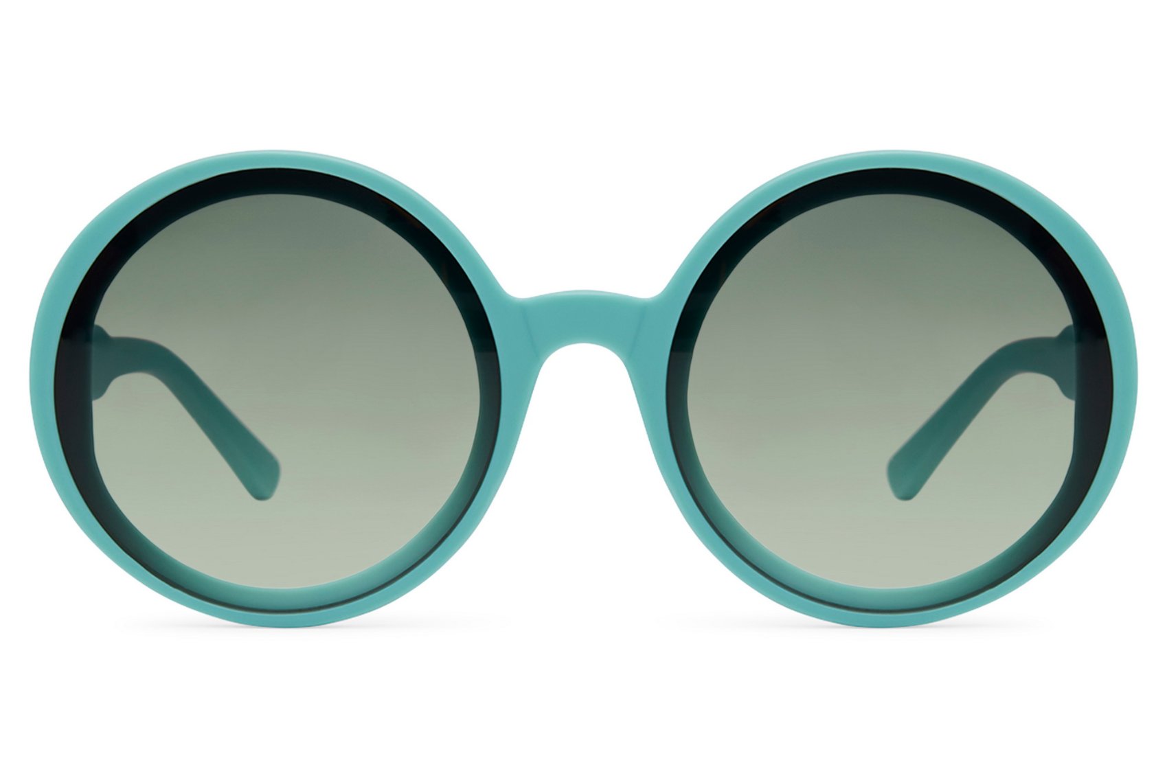 Oversized round sunglasses women teal green polycarbonate frame large lens lightweight UV400 protection comfortable all-day summer beach holiday festival wear free UK Europe delivery Sunglass Station
