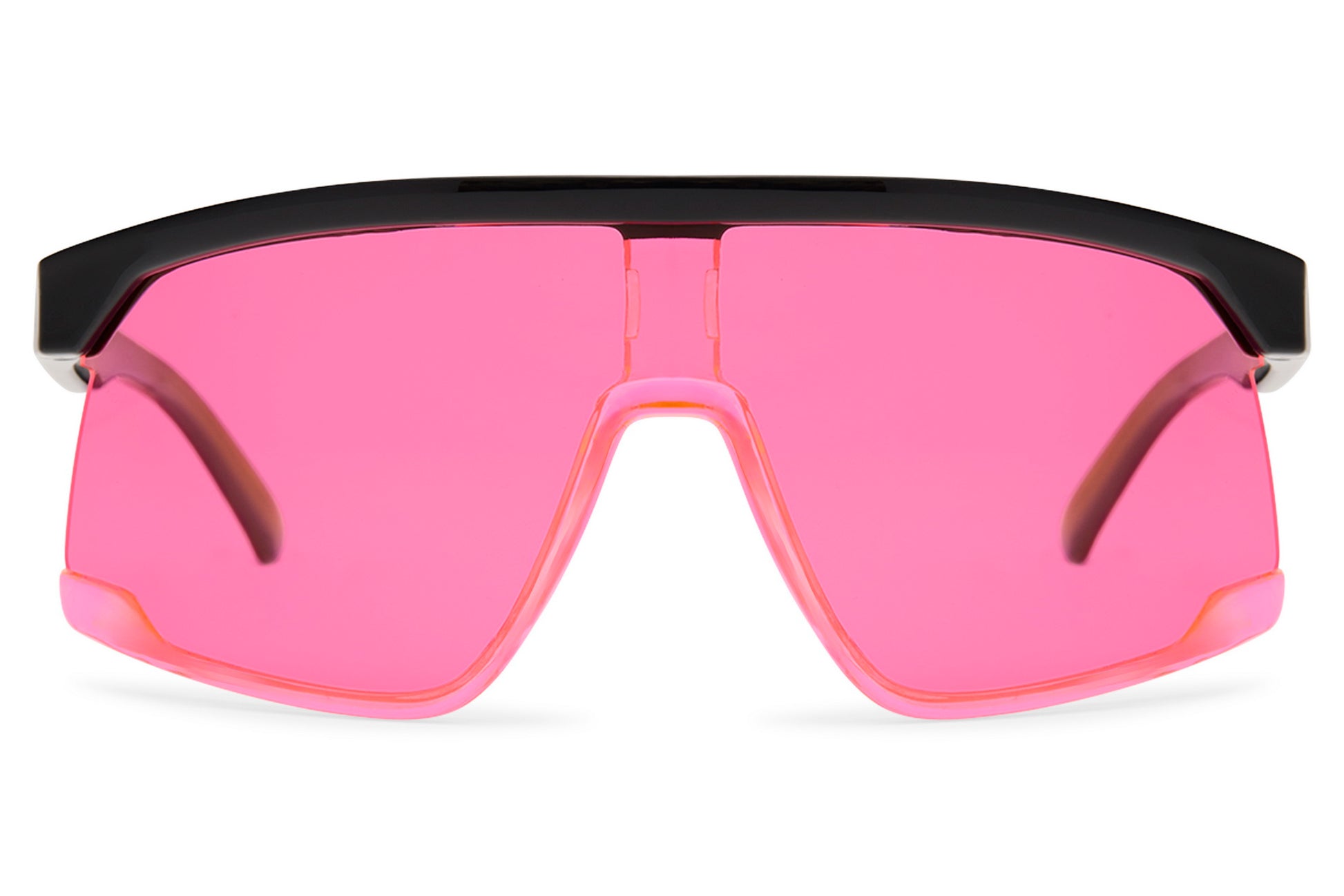 pink oversized sports sunglasses for women