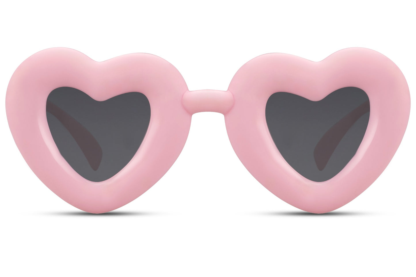 pink theme party sunglasses with heart frame for women
