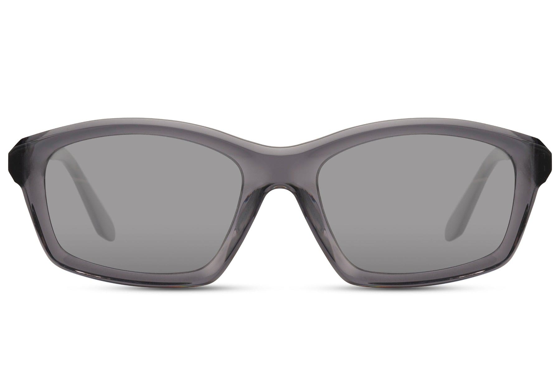 Grey acetate rectangle sunglasses with polarised TAC 1.1mm lens — premium material build for men and women, crystal-clear glare elimination for coastal drives, urban walks and festival fields, UV400 protection.