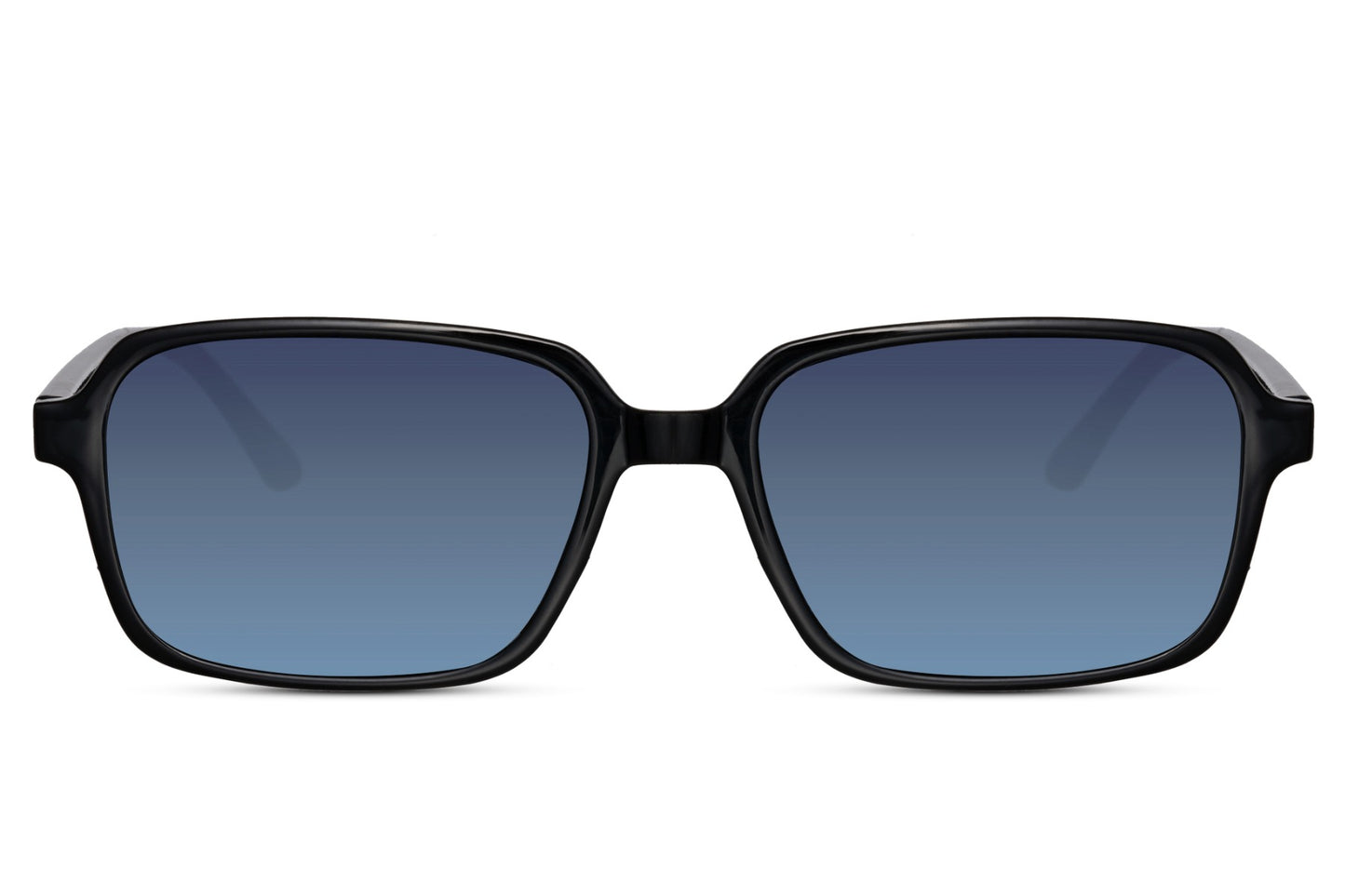 unisex style rectangular frame sunnies with uv400 protection