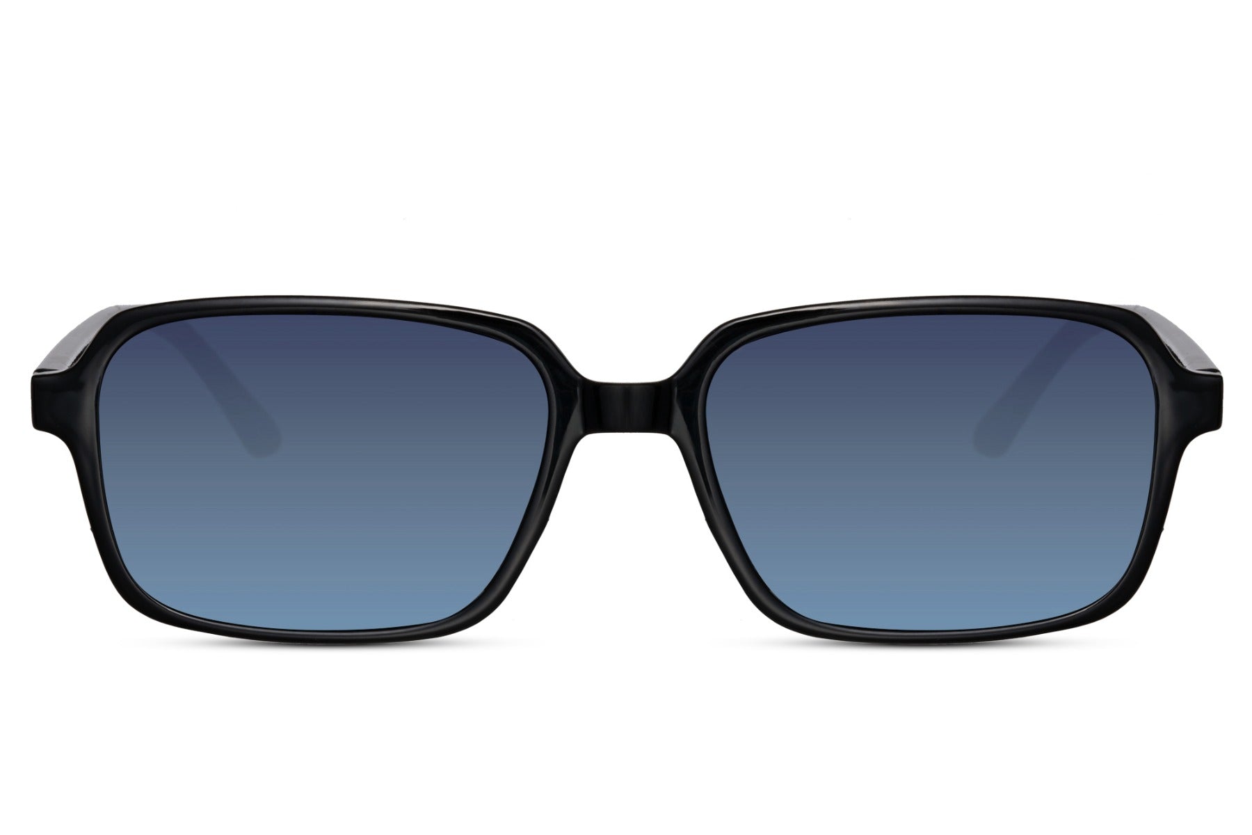 unisex style rectangular frame sunnies with uv400 protection