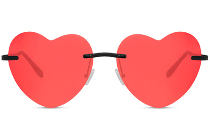 red love sunglasses for women