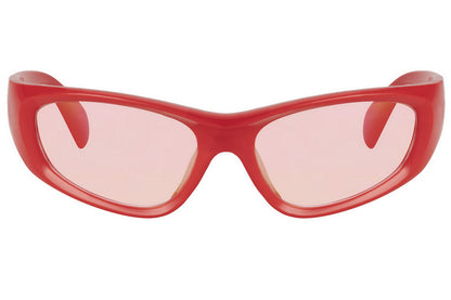 red visor style party sunglasses 
