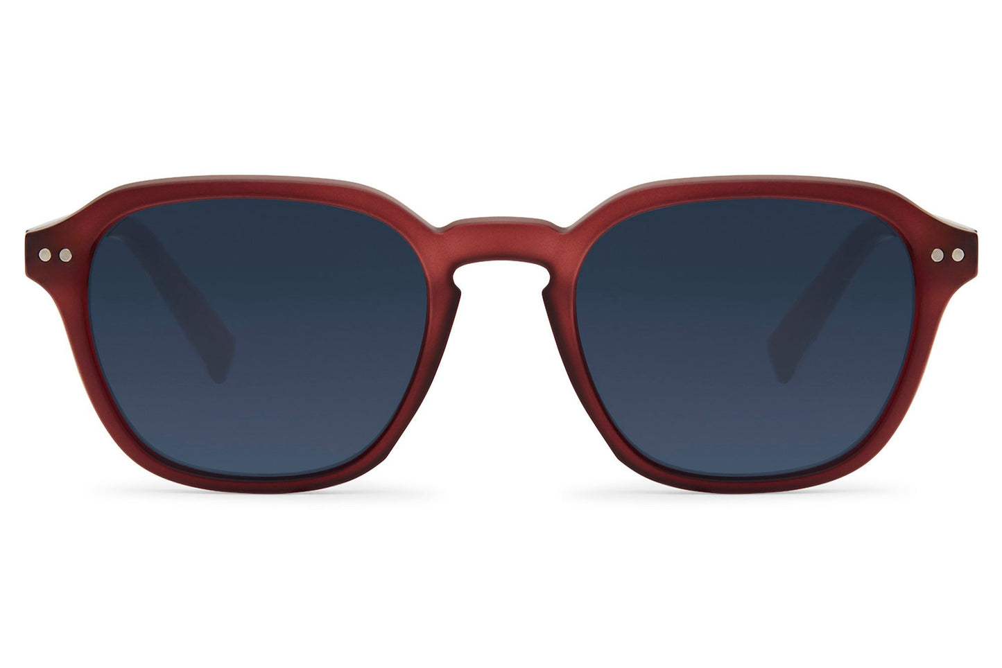 blue lens and brown frame minimal design sunglasses perfect for europe fashion