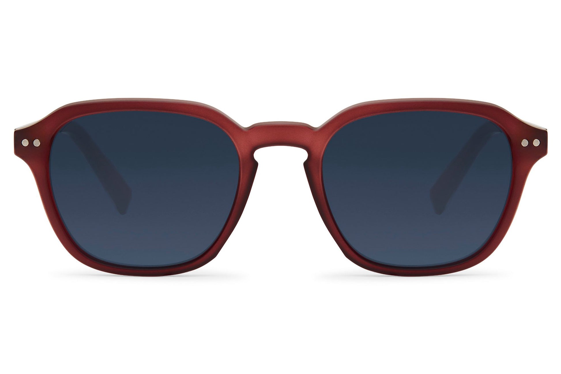 blue lens and brown frame minimal design sunglasses perfect for europe fashion