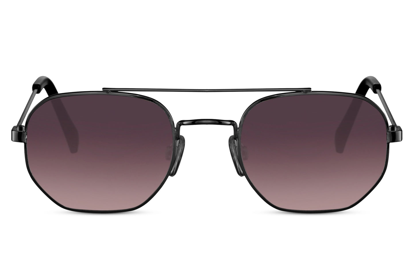 retro lens geometric sunglass with uv400 protection