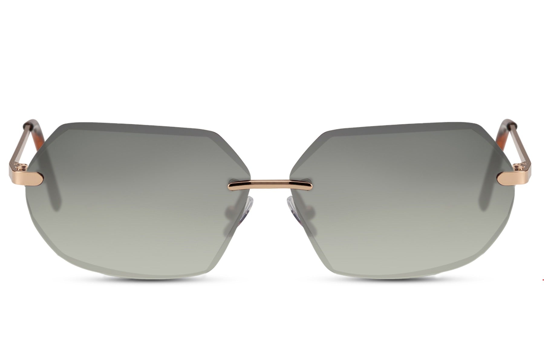 rimless sunglasses for everyday styling and casual chic look