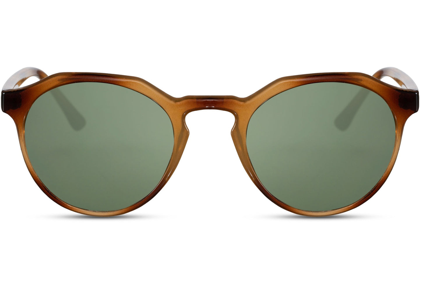 Rome eco round sunglasses brown 100% recycled polyester frame green recycled lens UV400 protection men women retro boho sustainable summer outdoor festival city holiday free UK Europe shipping Sunglass Station
