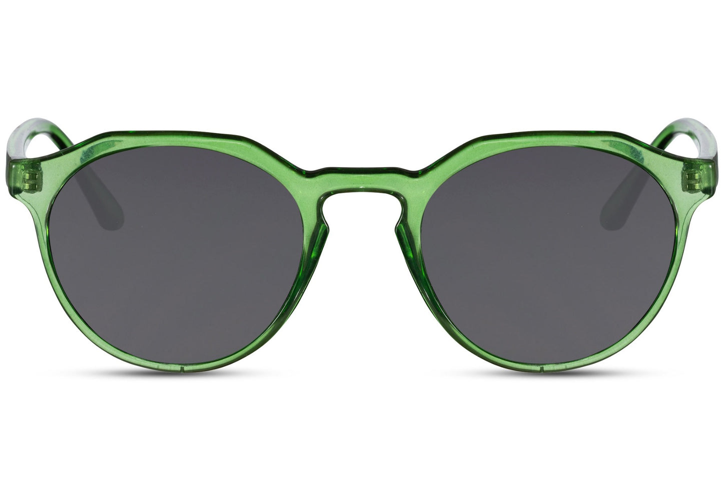 Rome eco round sunglasses green 100% recycled polyester frame green recycled lens UV400 protection men women bold sustainable retro outdoor summer festival city beach free UK Europe shipping Sunglass Station