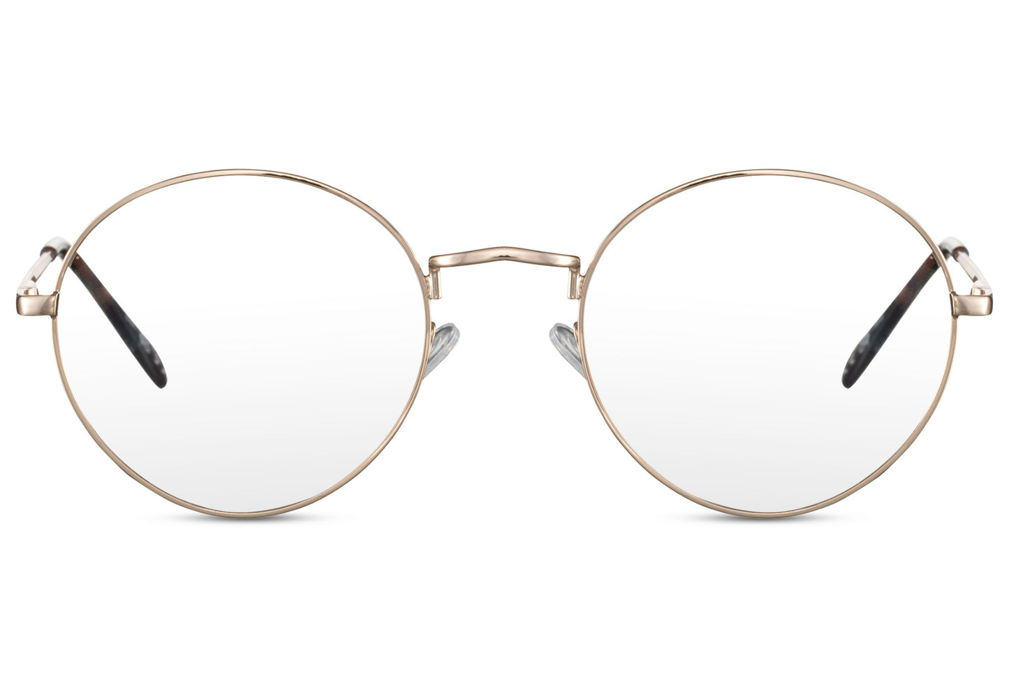 Round thin metal frame blue light filter glasses clear lens anti eye strain screen glasses free shipping UK Europe Sunglass Station