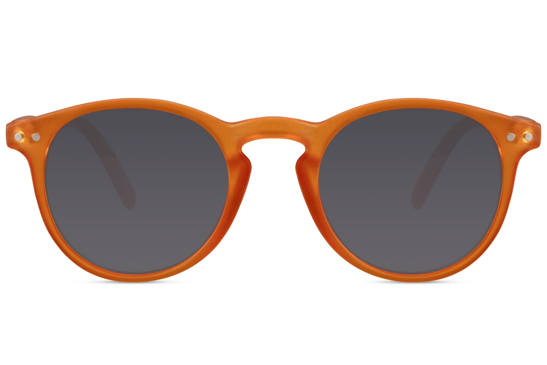 Round kids sunglasses orange polycarbonate frame amber lens UV400 protection children boys girls durable impact resistant fun colourful summer outdoor holiday free UK Europe shipping Sunglass Station
