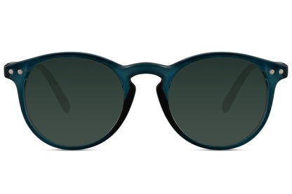 Round kids sunglasses teal green polycarbonate frame lens UV400 protection boys girls durable fun colourful summer outdoor beach festival holiday eyewear free UK Europe shipping Sunglass Station