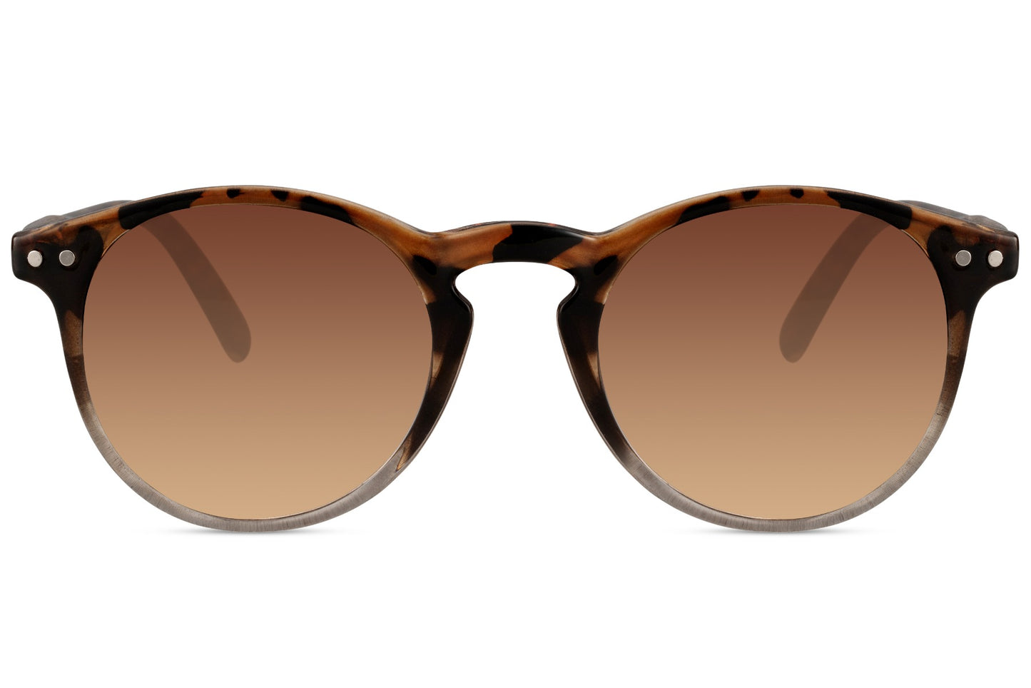 Round kids sunglasses tortoiseshell brown polycarbonate frame gradient brown lens UV400 protection boys girls durable impact resistant summer holiday outdoor beach free UK Europe shipping Sunglass Station