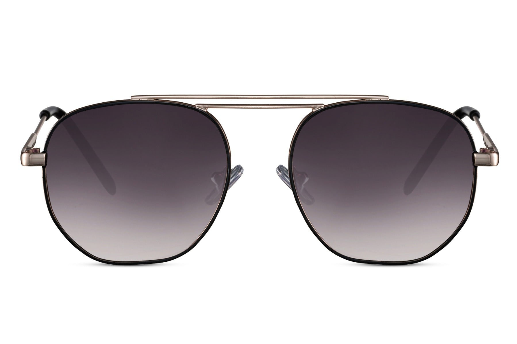 Round retro tinted sunglasses gold metal frame dark gradient 100% recycled lens UV400 protection men women elegant retro vintage sustainable summer city holiday driving beach free UK Europe delivery Sunglass Station