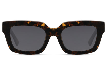 Animal Print Rectangle Sunglasses