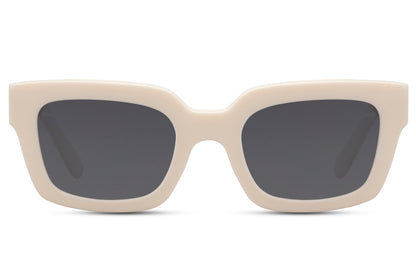 White Wayfarer Sunglass