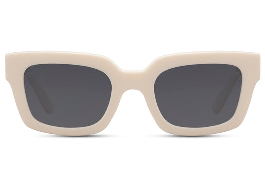White Wayfarer Sunglass